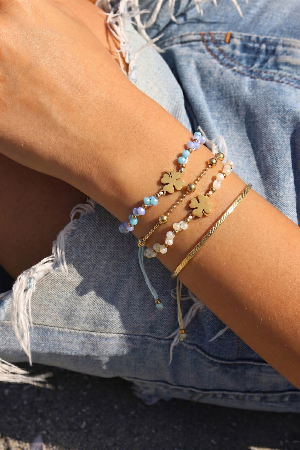 Elegant Braided Crystal Bracelet for Spring/Summer