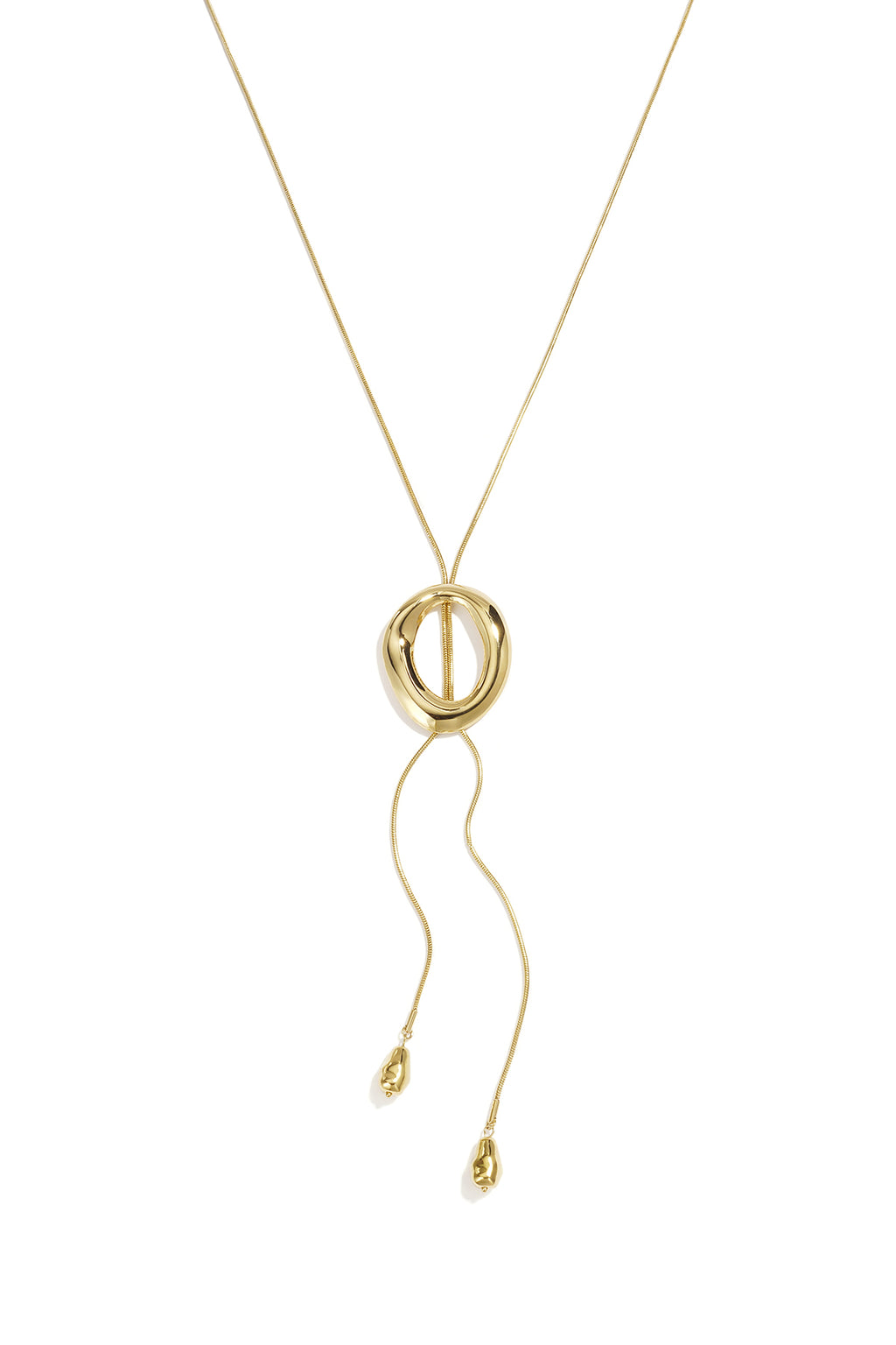 Stainless Steel Long Necklaces Irregular Shape Simple Daily Simple Series Women's jewelry