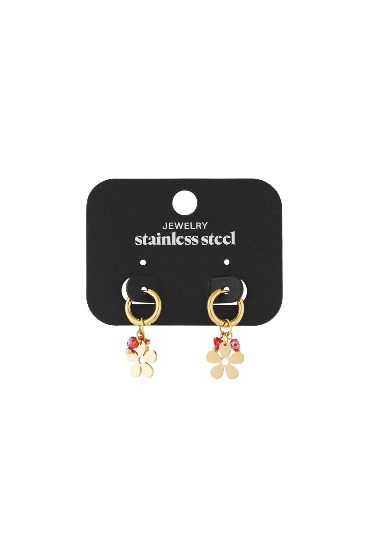 Stainless Steel Drop Earrings Flower Casual Daily