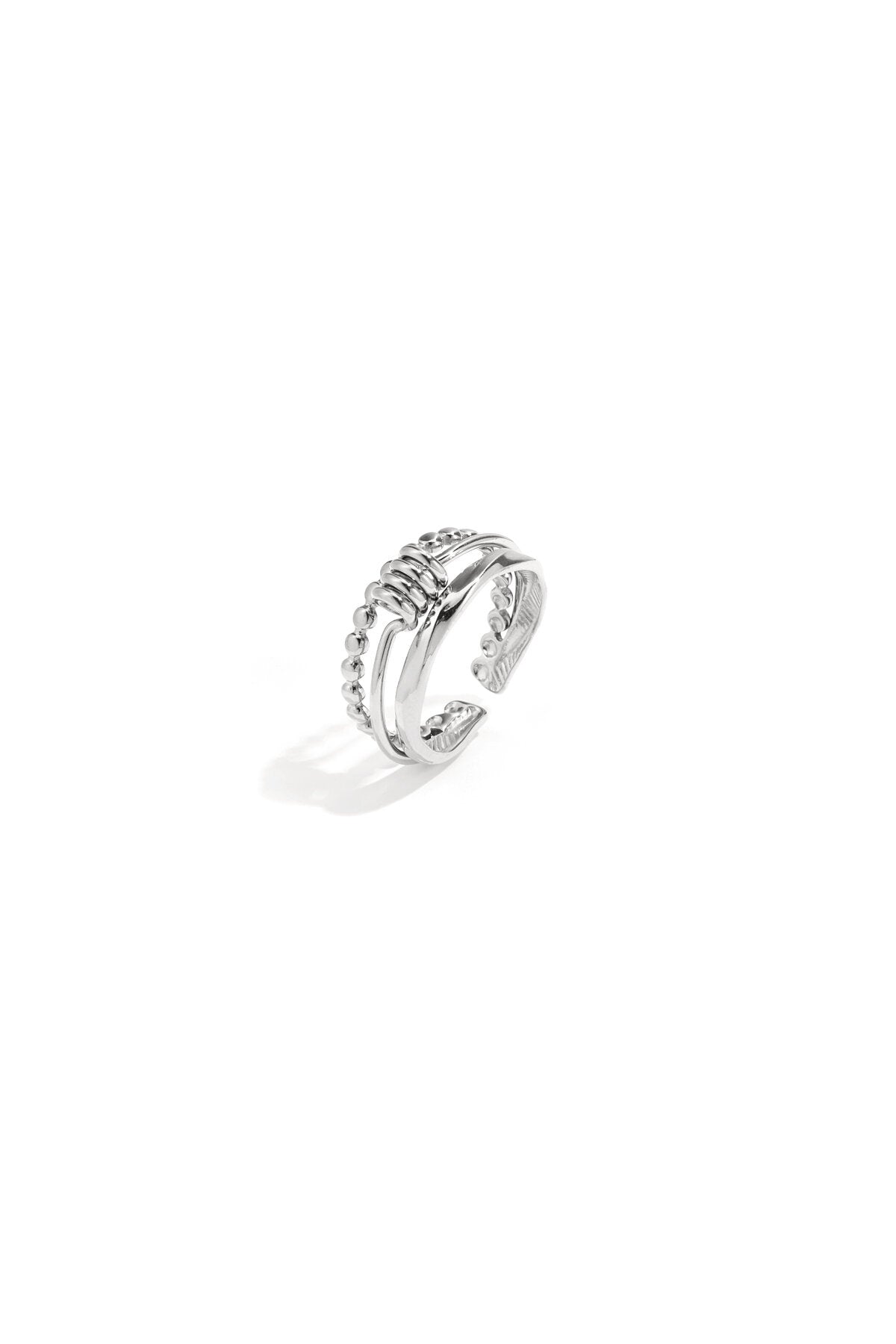 Elegant Adjustable Minimalist Ring - Silver & Gold
