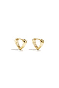 Stainless Steel Hoop Earrings Heart Simple Daily Simple Series Women's jewelry