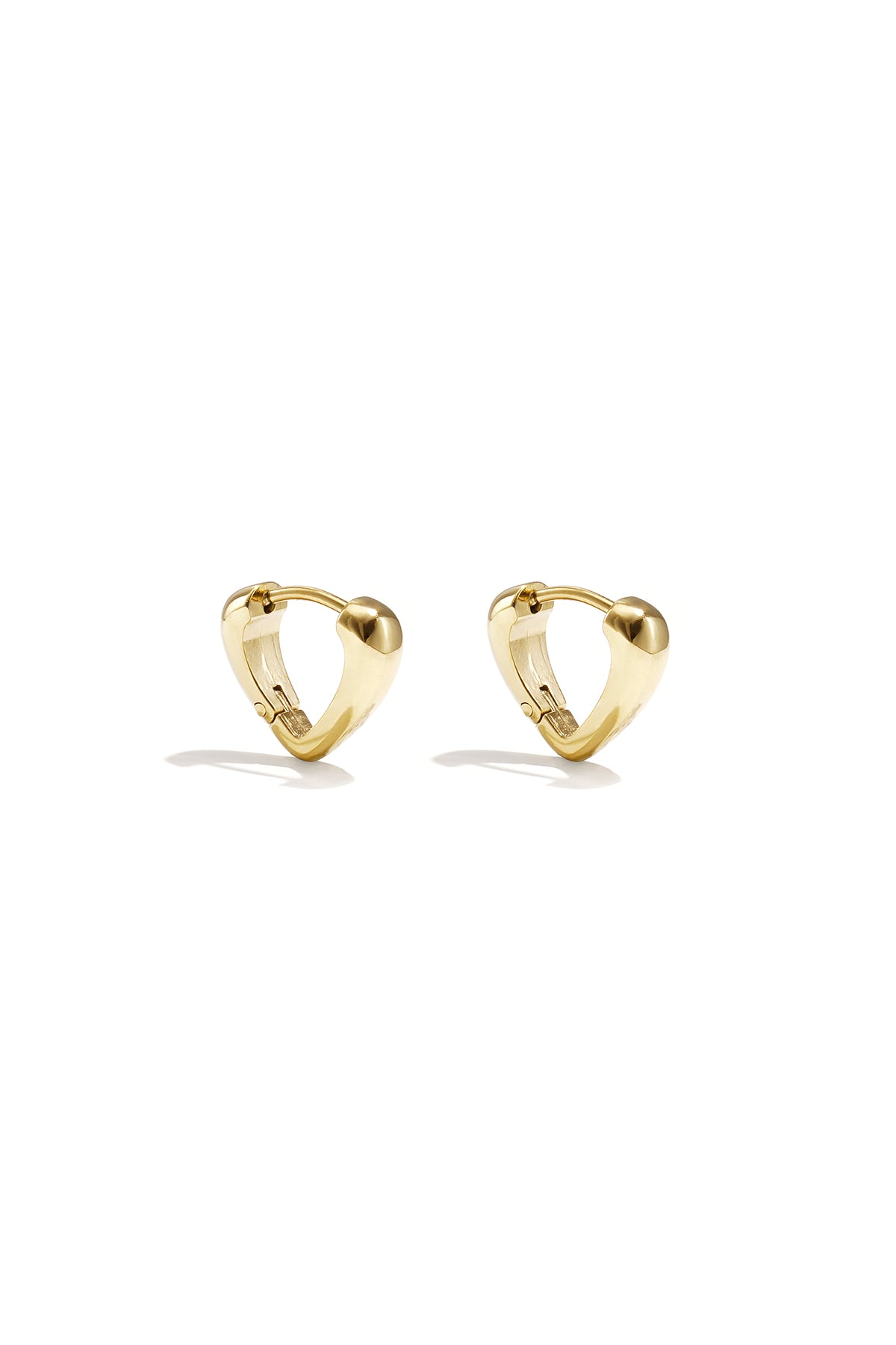 Stainless Steel Hoop Earrings Heart Simple Daily Simple Series Women's jewelry
