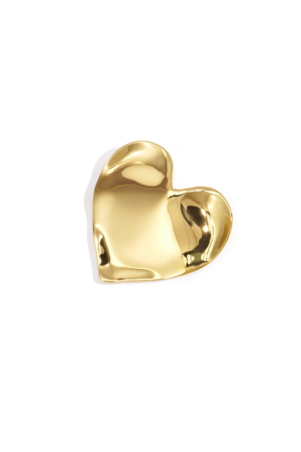 Heart Brooch – Gold-Plated Steel