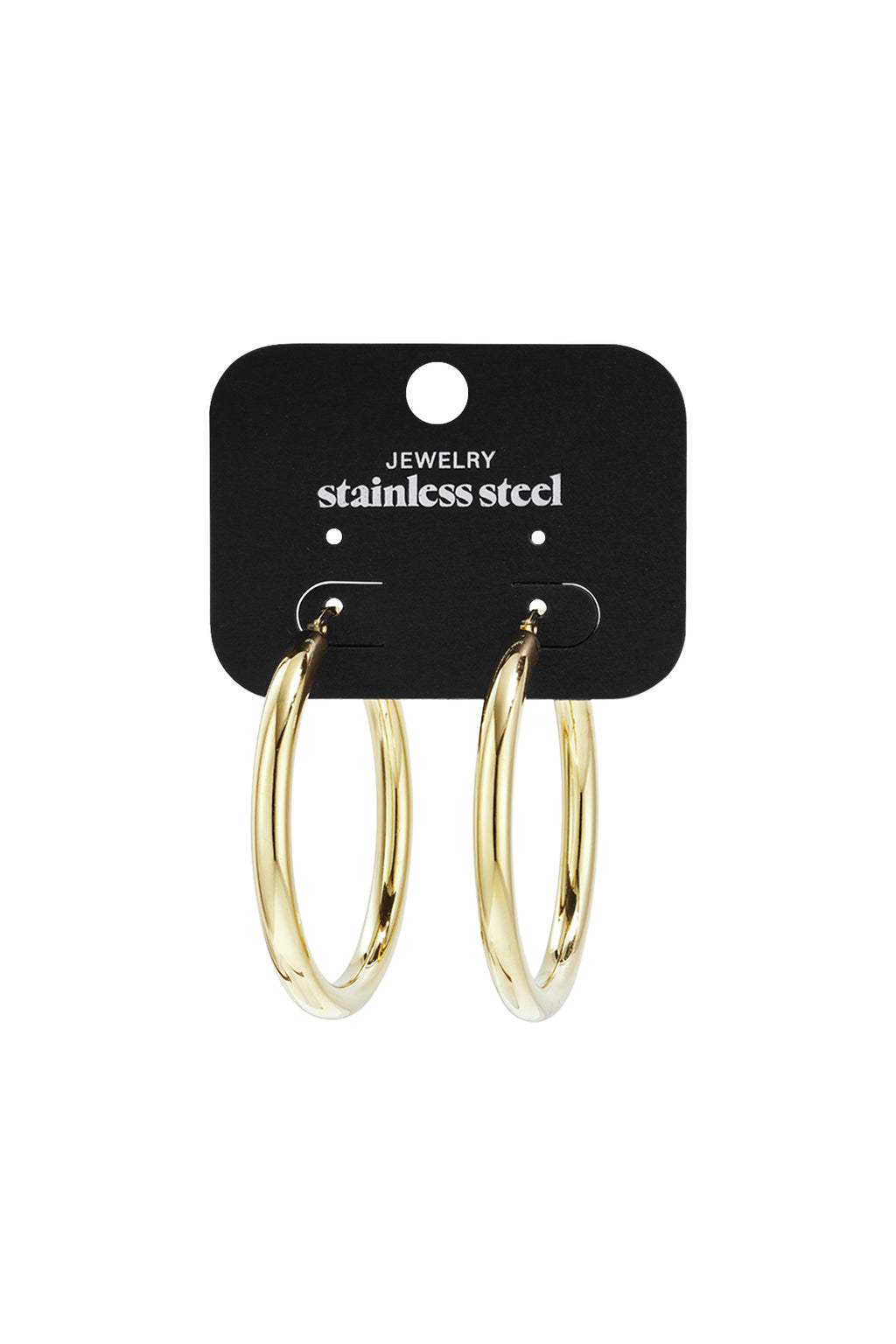 Stainless Steel Hoop Earrings circle Casual Daily Simple Series Women's jewelry