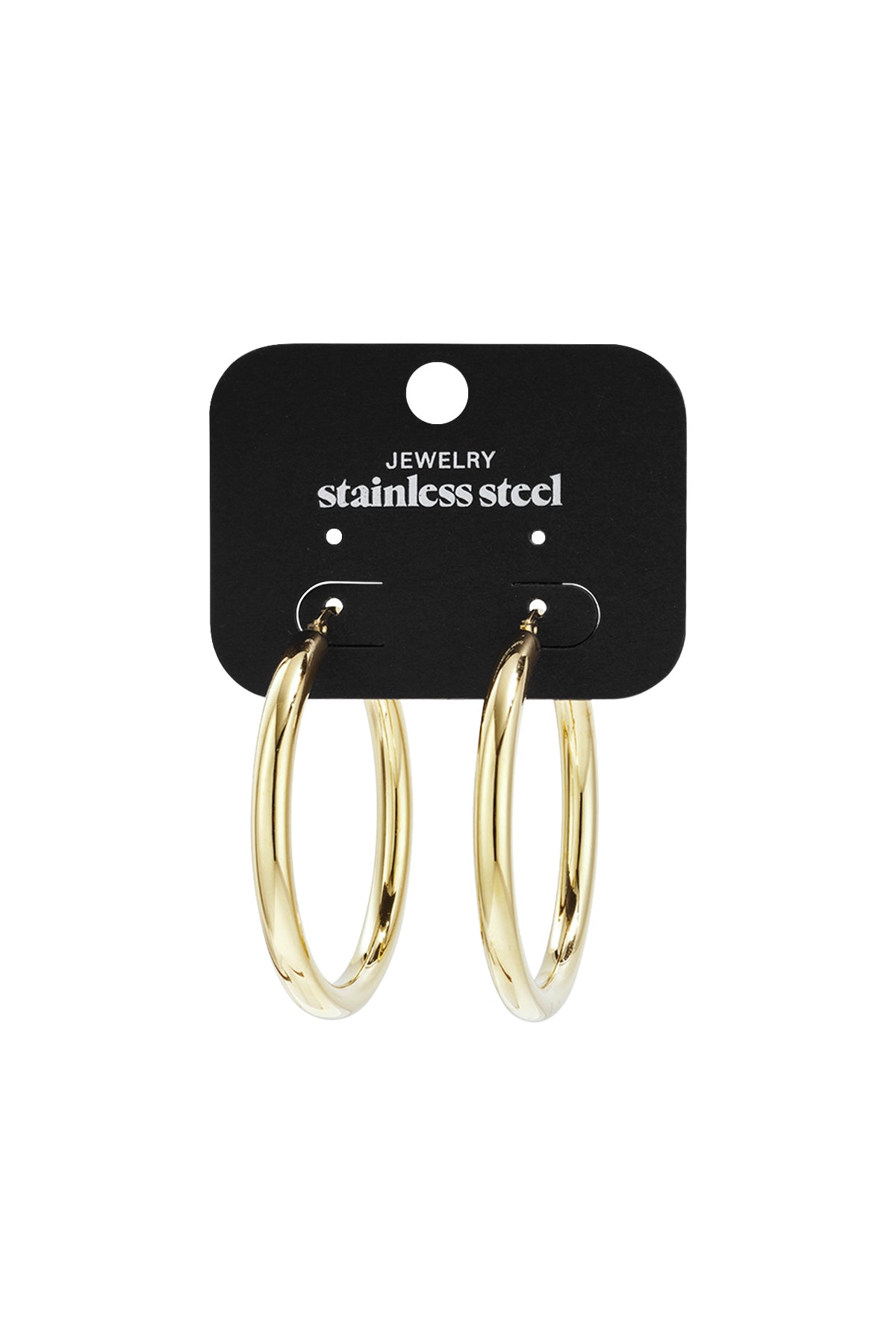 Stainless Steel Hoop Earrings circle Casual Daily Simple Series Women's jewelry