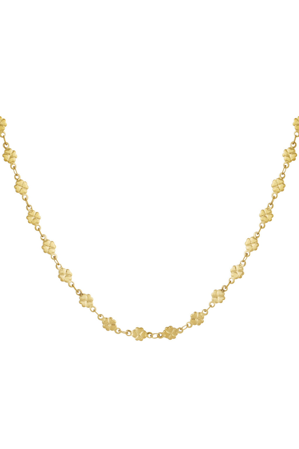 Elegant 14K Gold Plated Clover Necklace for Everyday Wear