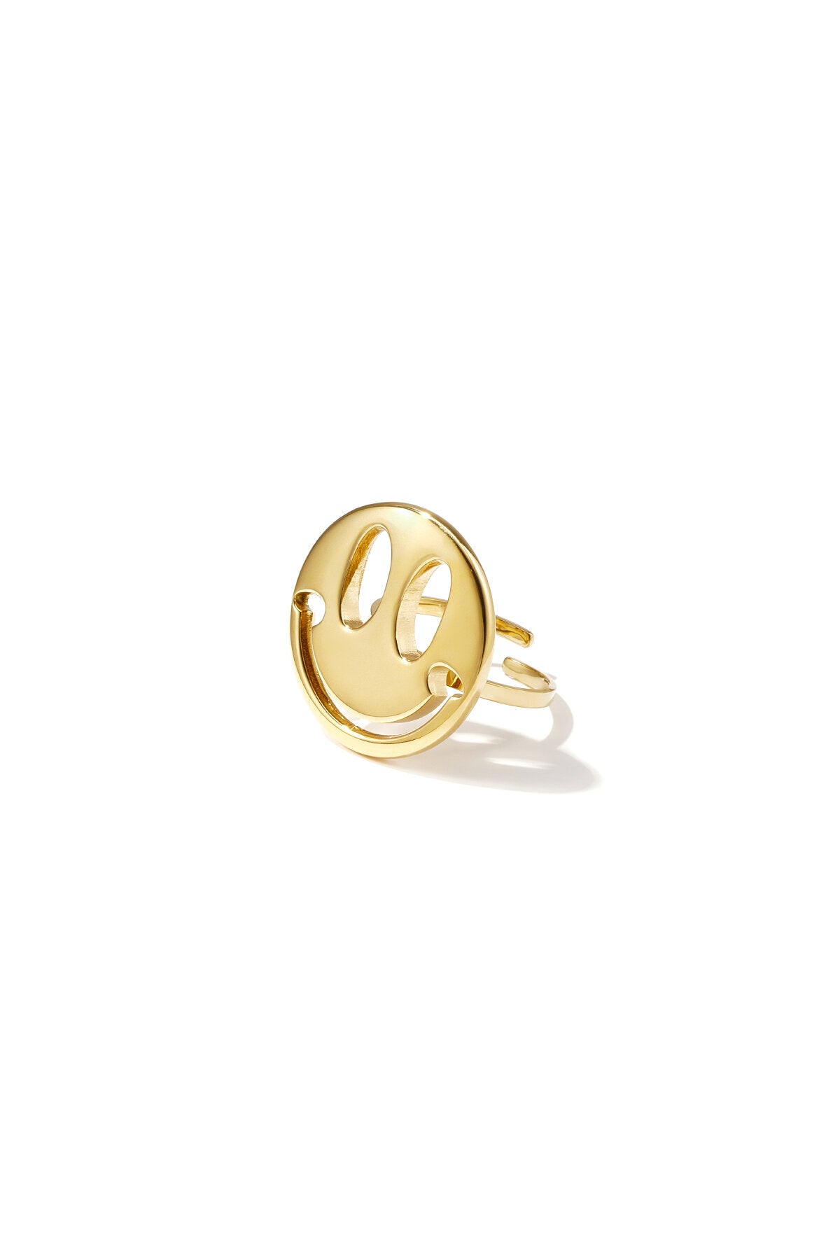 Stylish Gold-Color Adjustable Statement Ring