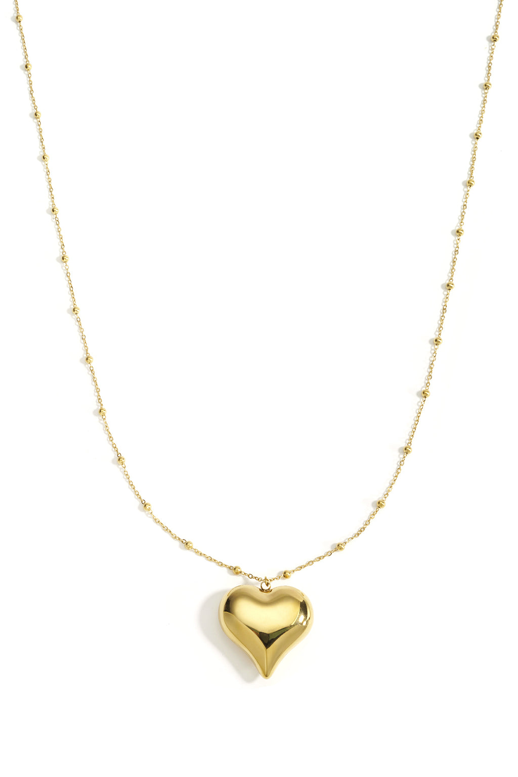 Stainless Steel Long Necklaces Heart Casual Daily Simple Series Women's jewelry