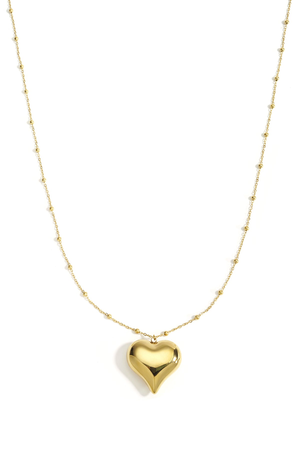 Stainless Steel Long Necklaces Heart Casual Daily Simple Series Women's jewelry