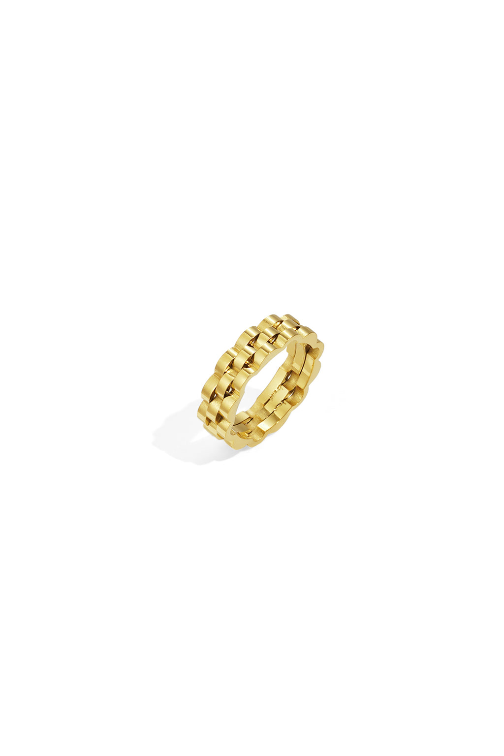 Irregular Shape Minimalist Ring – Gold-Plated Steel