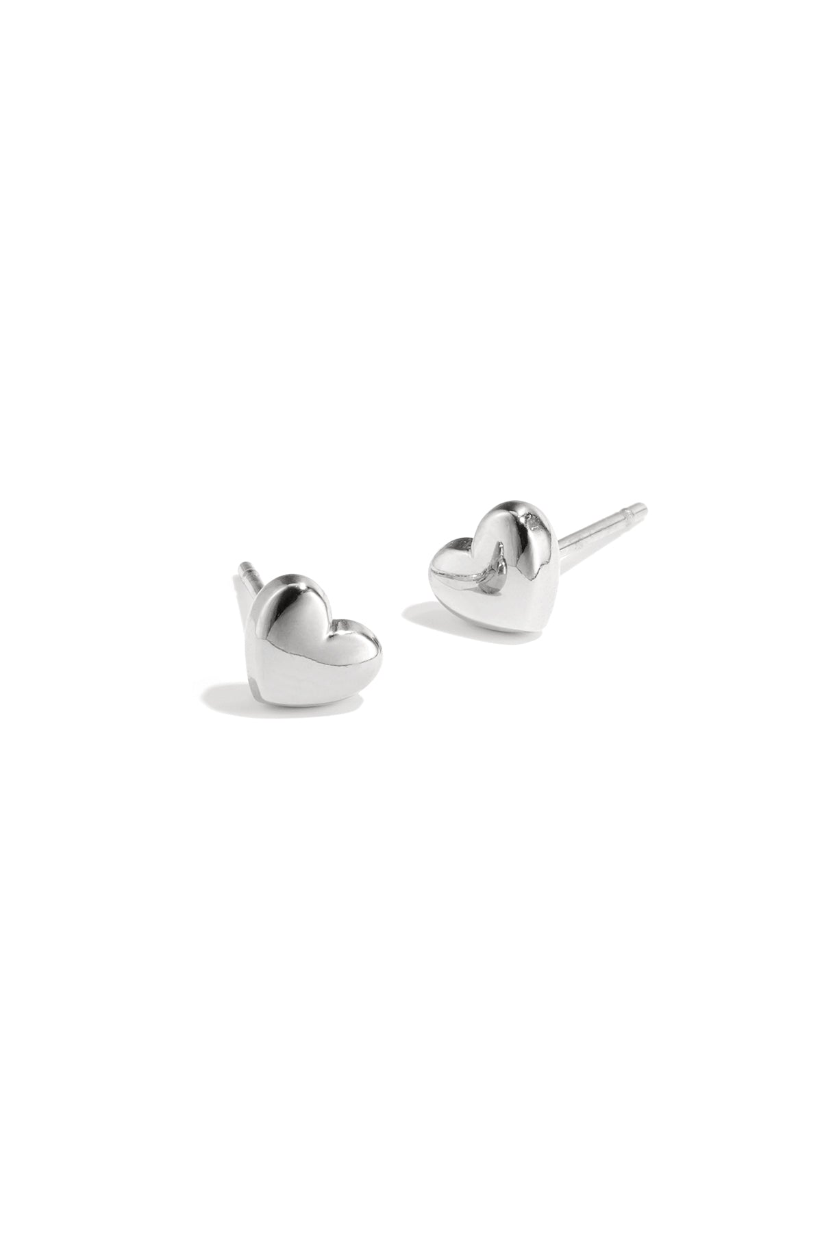 Bold Heart Stainless Steel Earrings