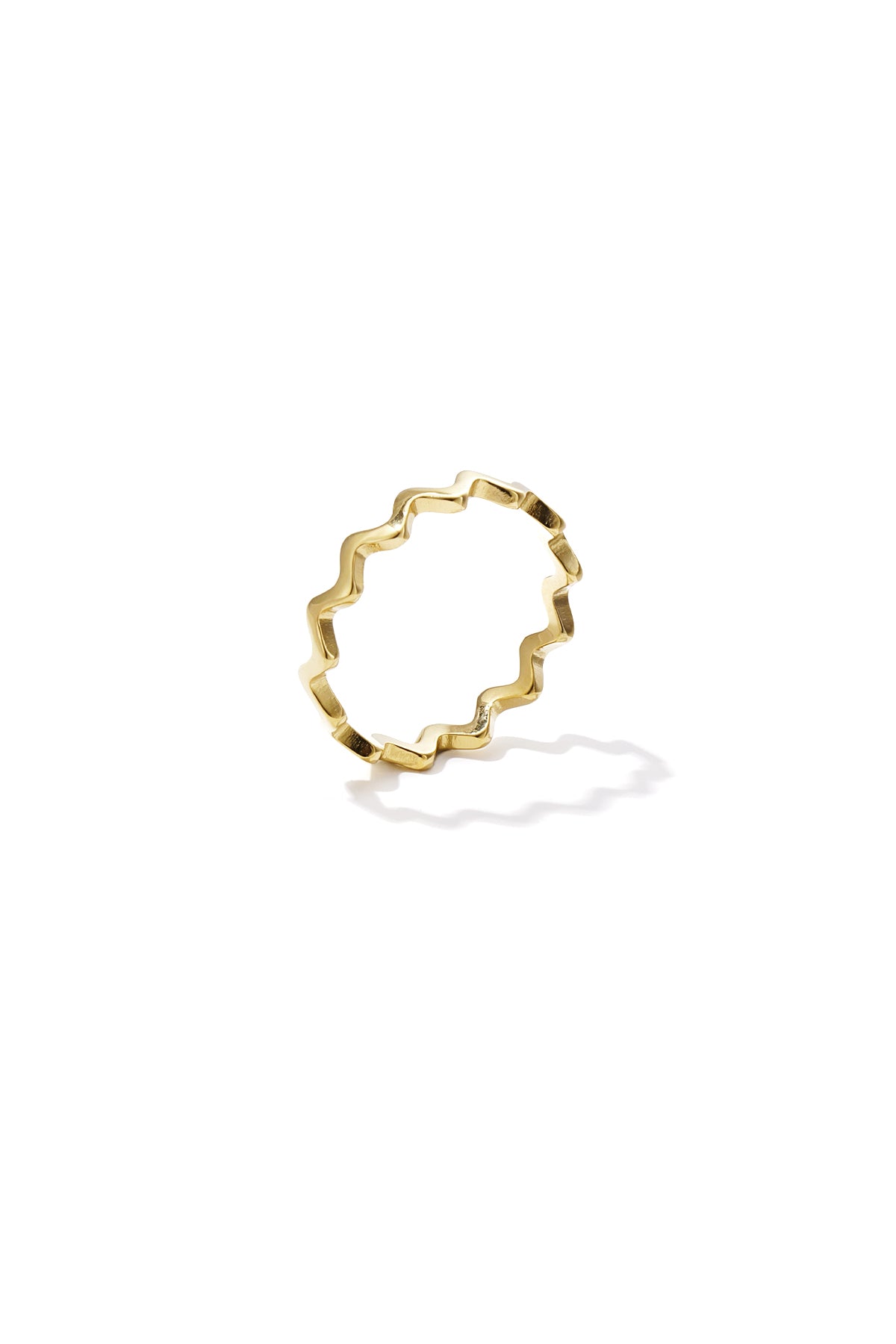 Irregular Shape Minimalist Ring – Gold-Plated Steel