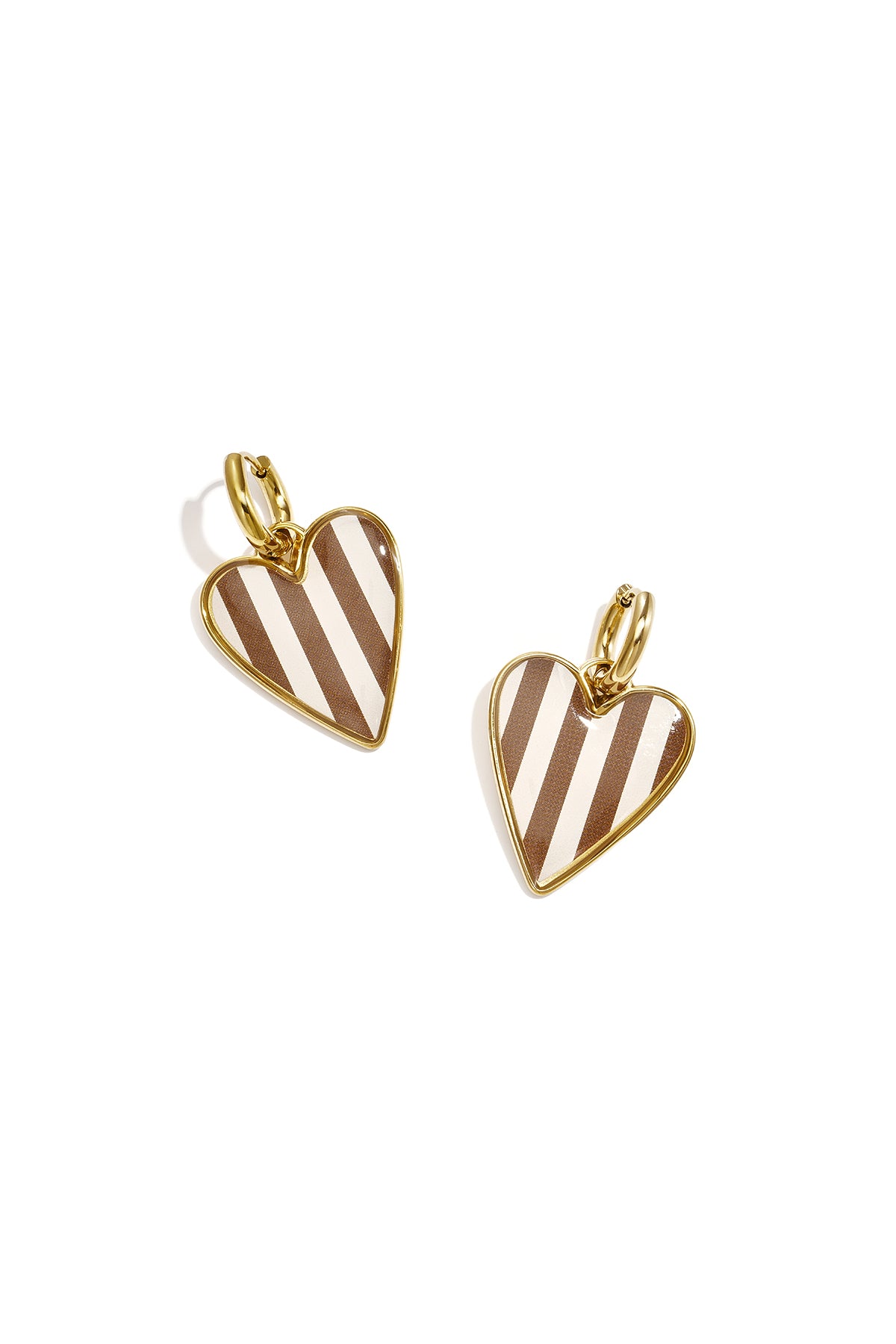 Stainless Steel Drop Earrings Heart Simple Daily Simple Series Women's jewelry