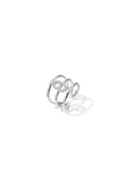 Elegant Adjustable Statement Ring in Silver & Gold