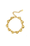 Stylish Gold Stainless Steel Chain Bracelet for Women