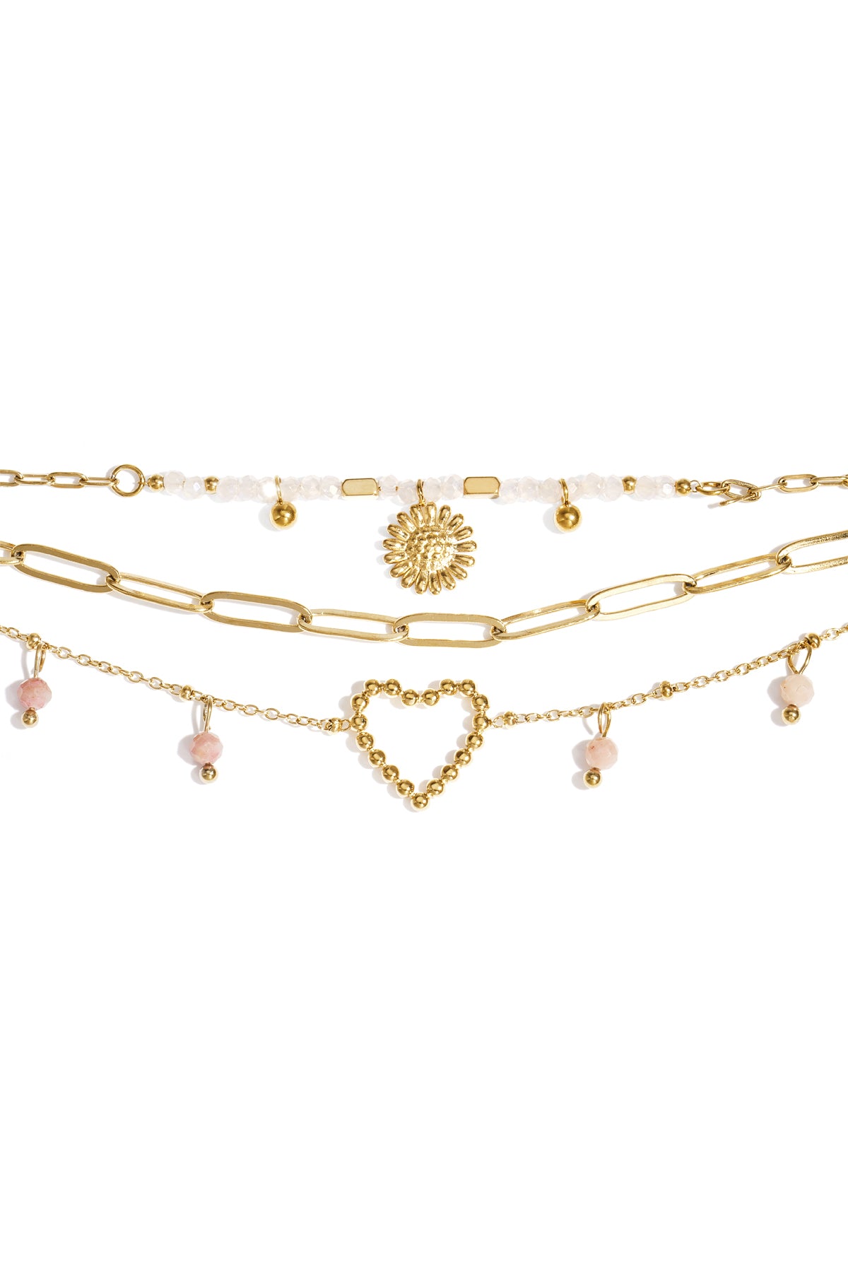 Triple beaded bracelet