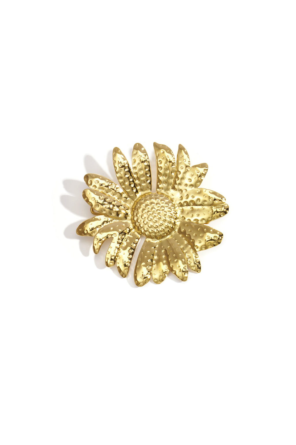 Flower Brooch – Gold-Plated Steel