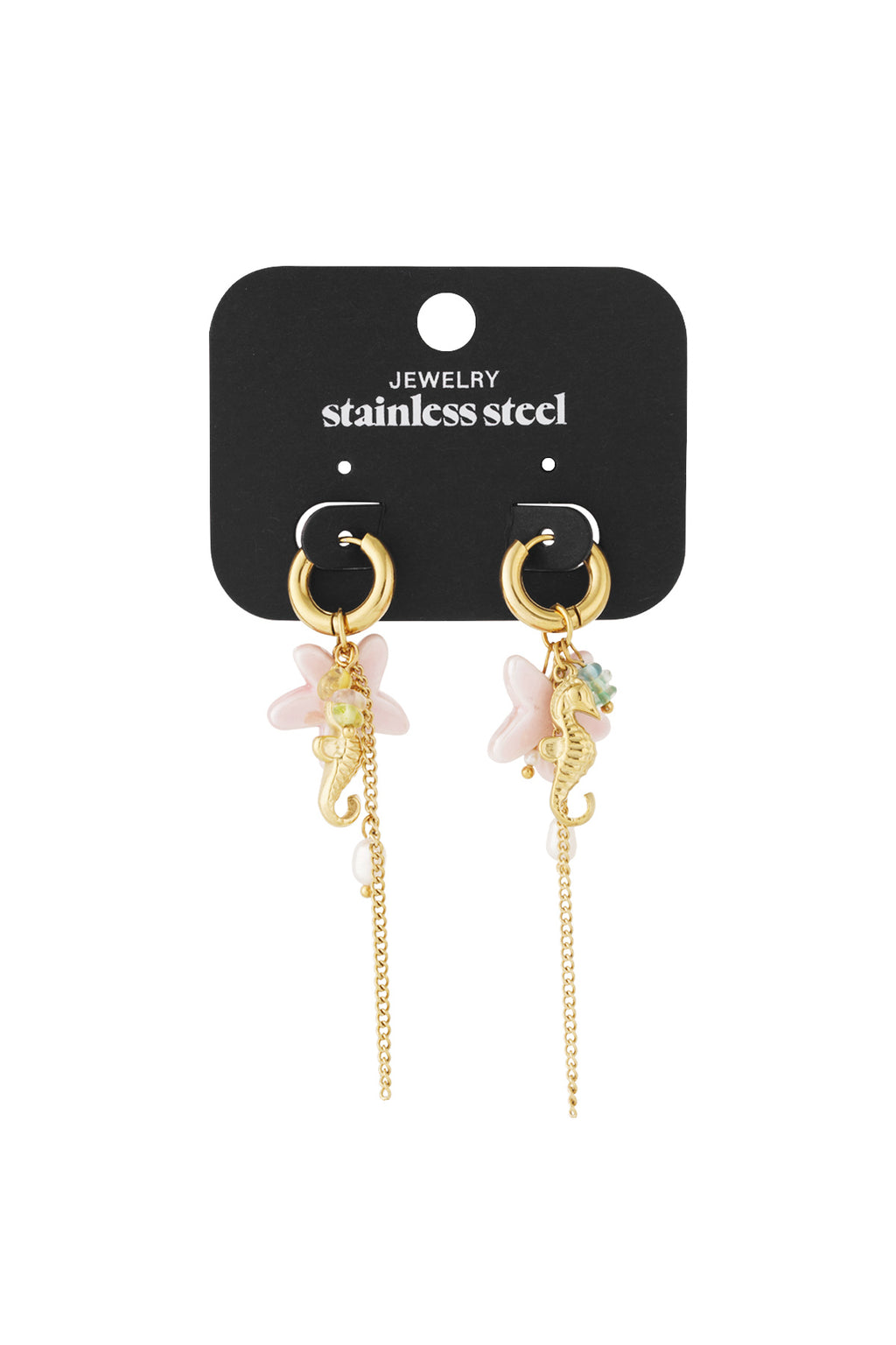 Summer seahorse earrings