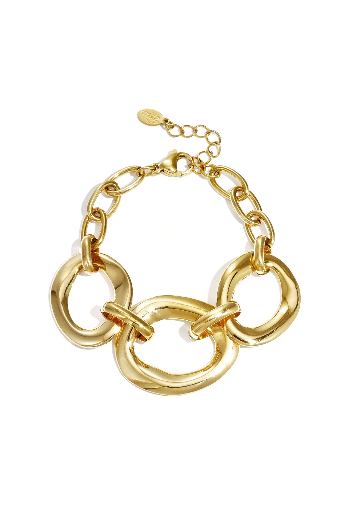 Statement Chain Bracelet – Gold-Plated Steel