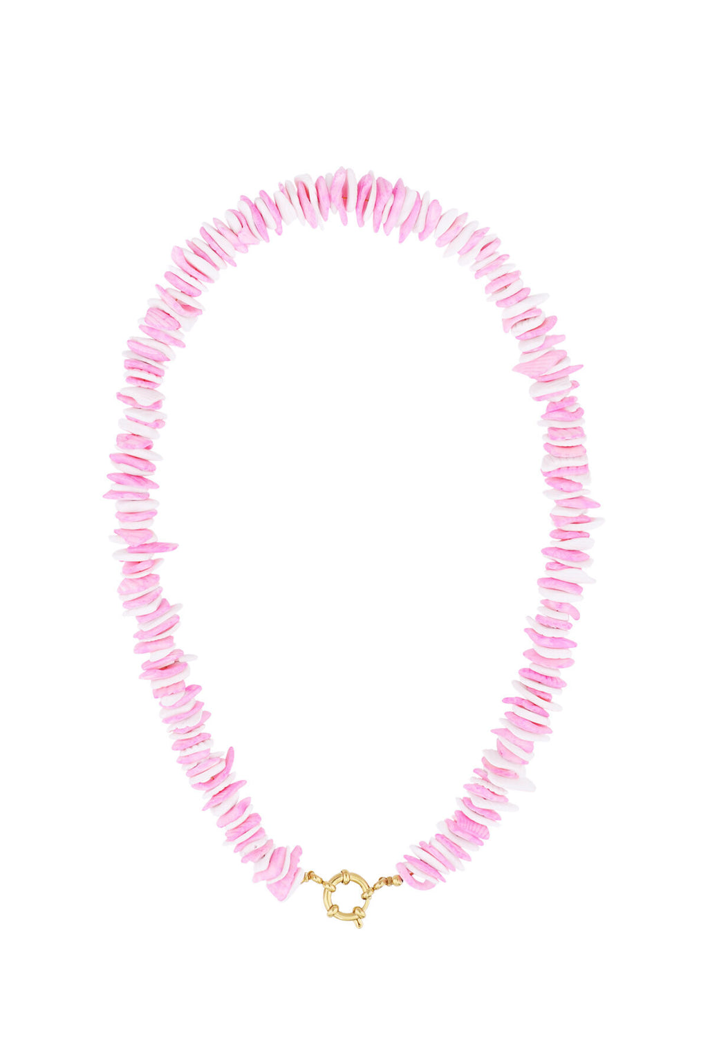 14K Gold Plated Seashell Beaded Necklace for Spring/Summer