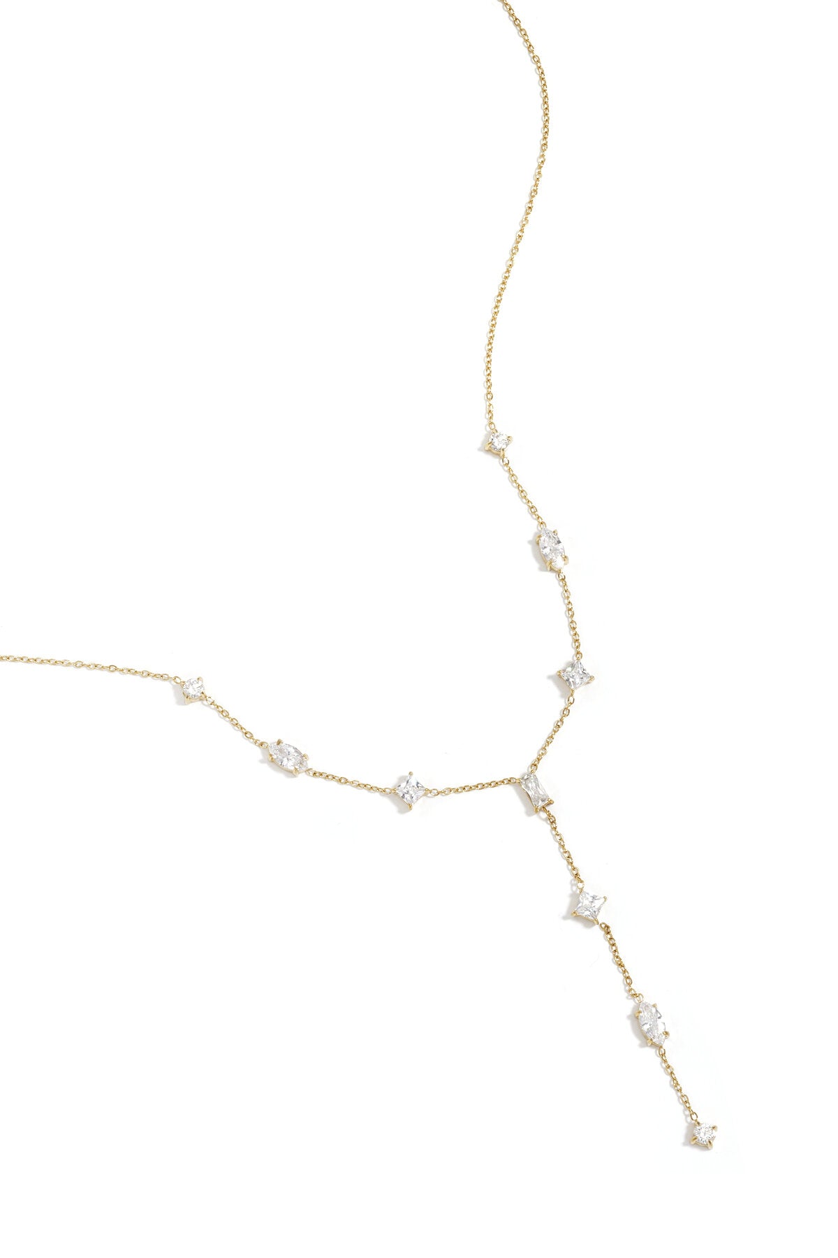 Elegant Stainless Steel Pendant Necklace - Silver & Gold