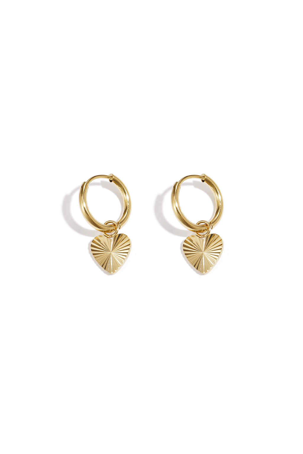 Stainless steel heart earrings