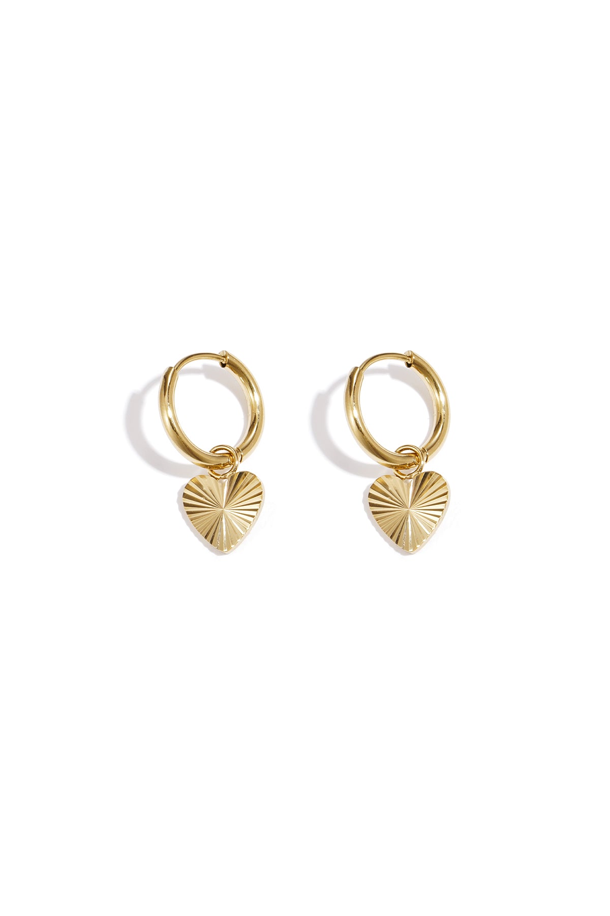 Stainless steel heart earrings