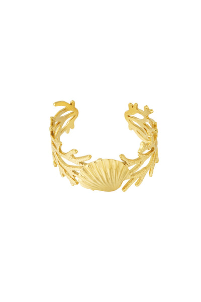 Manschettenarmband Gold aus Edelstahl von Corelune