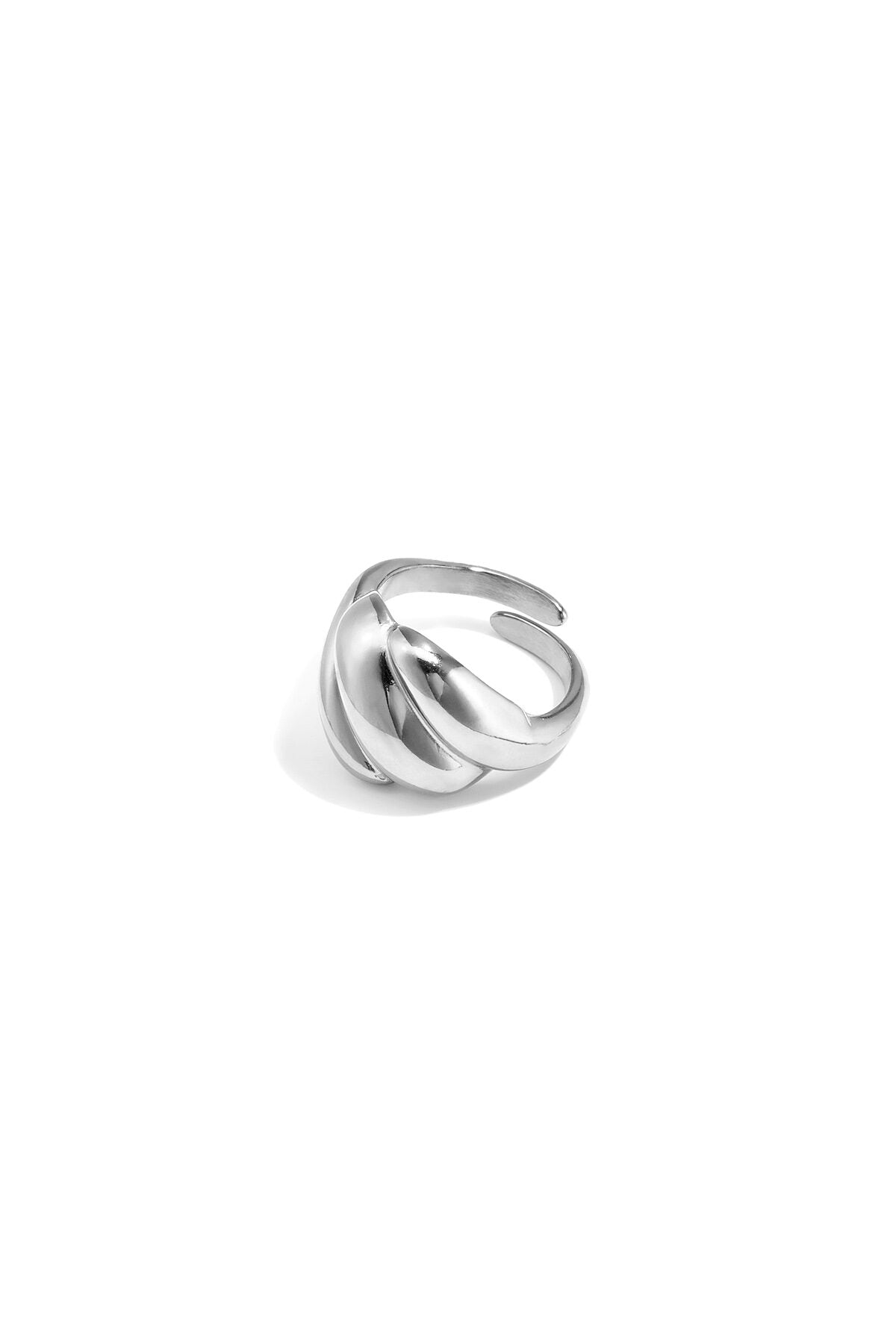 Adjustable Stainless Steel Statement Ring - All Fit