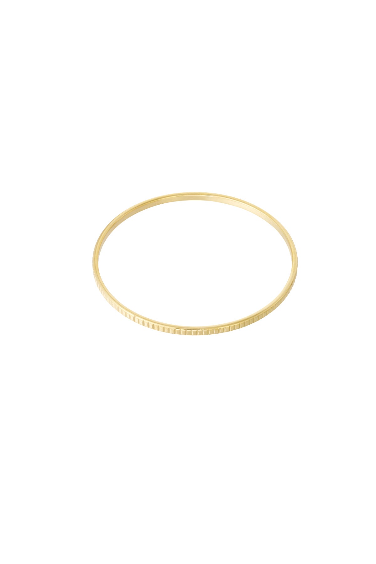Irregular Shape Bangle – Gold-Plated Steel