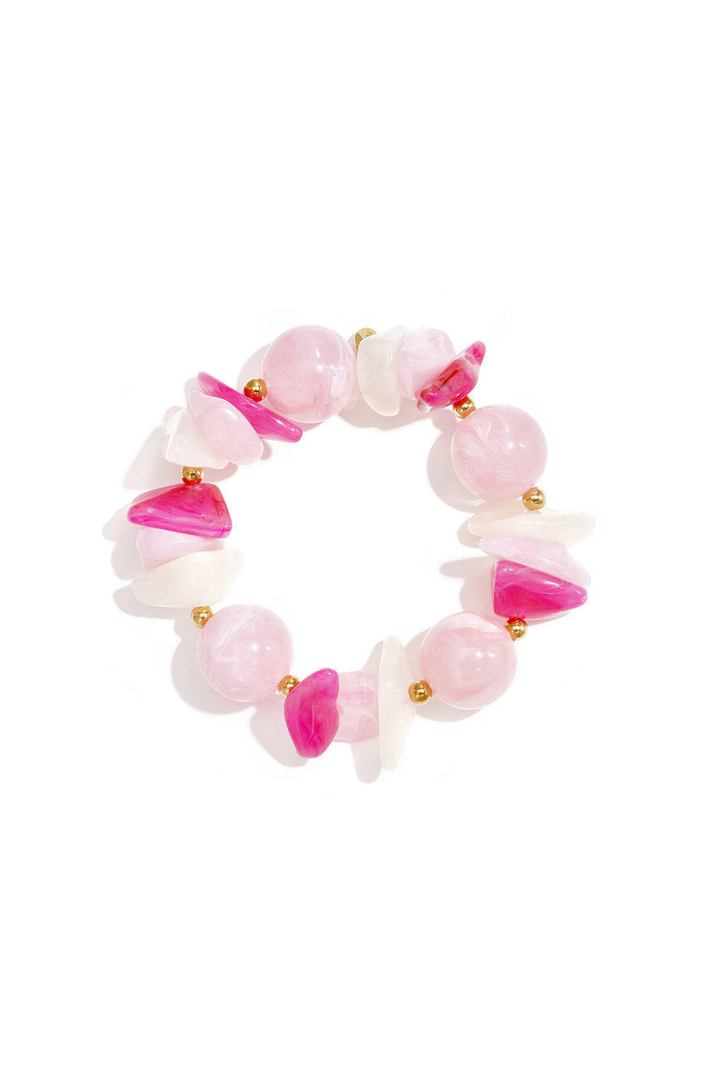 Chic Pink Beaded Bracelet for Everyday Elegance