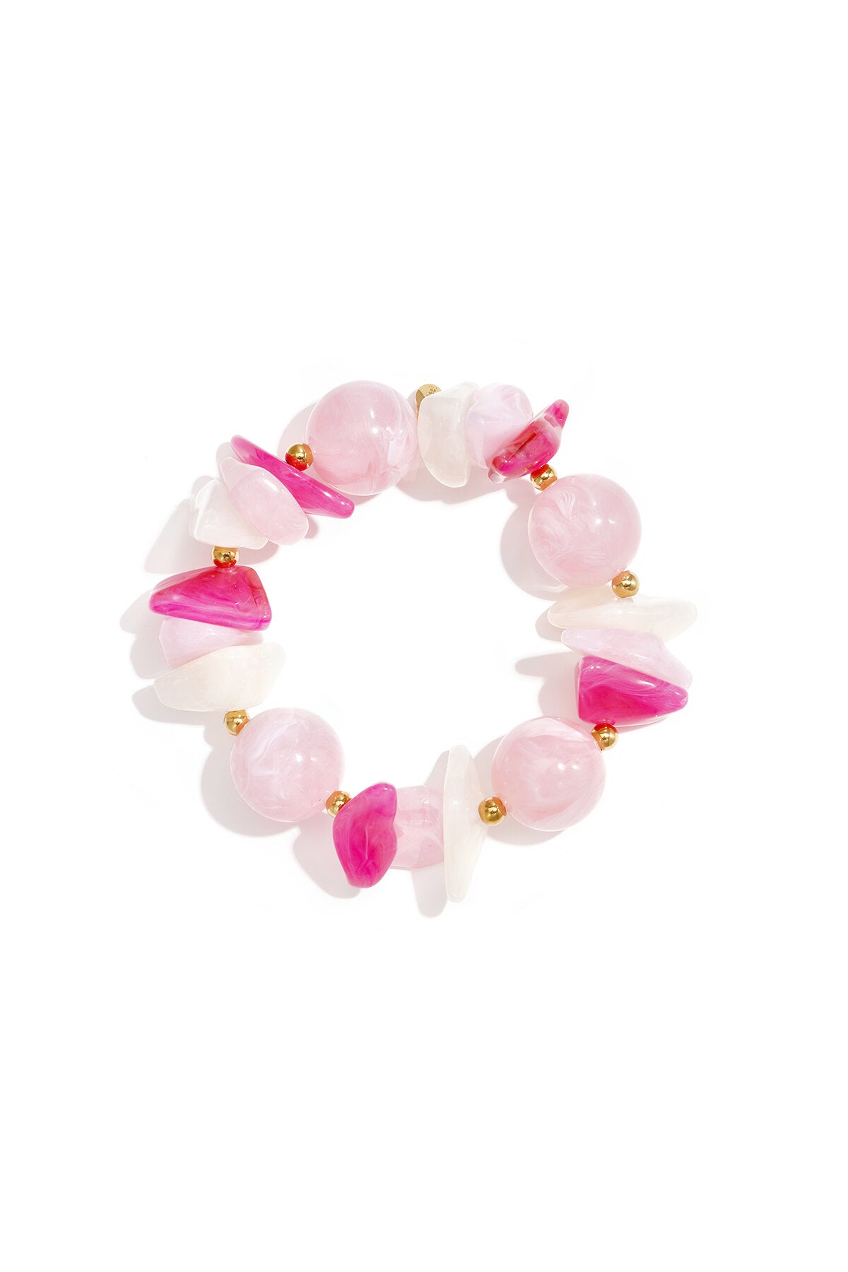 Chic Pink Beaded Bracelet for Everyday Elegance