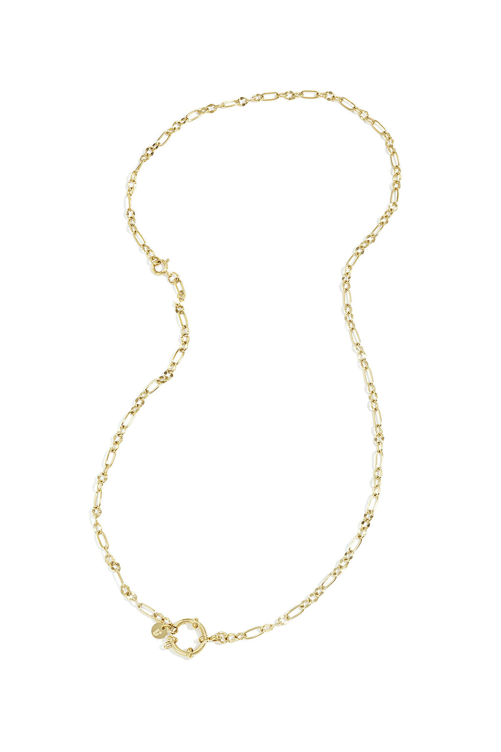 Elegant Gold Color Stainless Steel Chain Necklace for Women