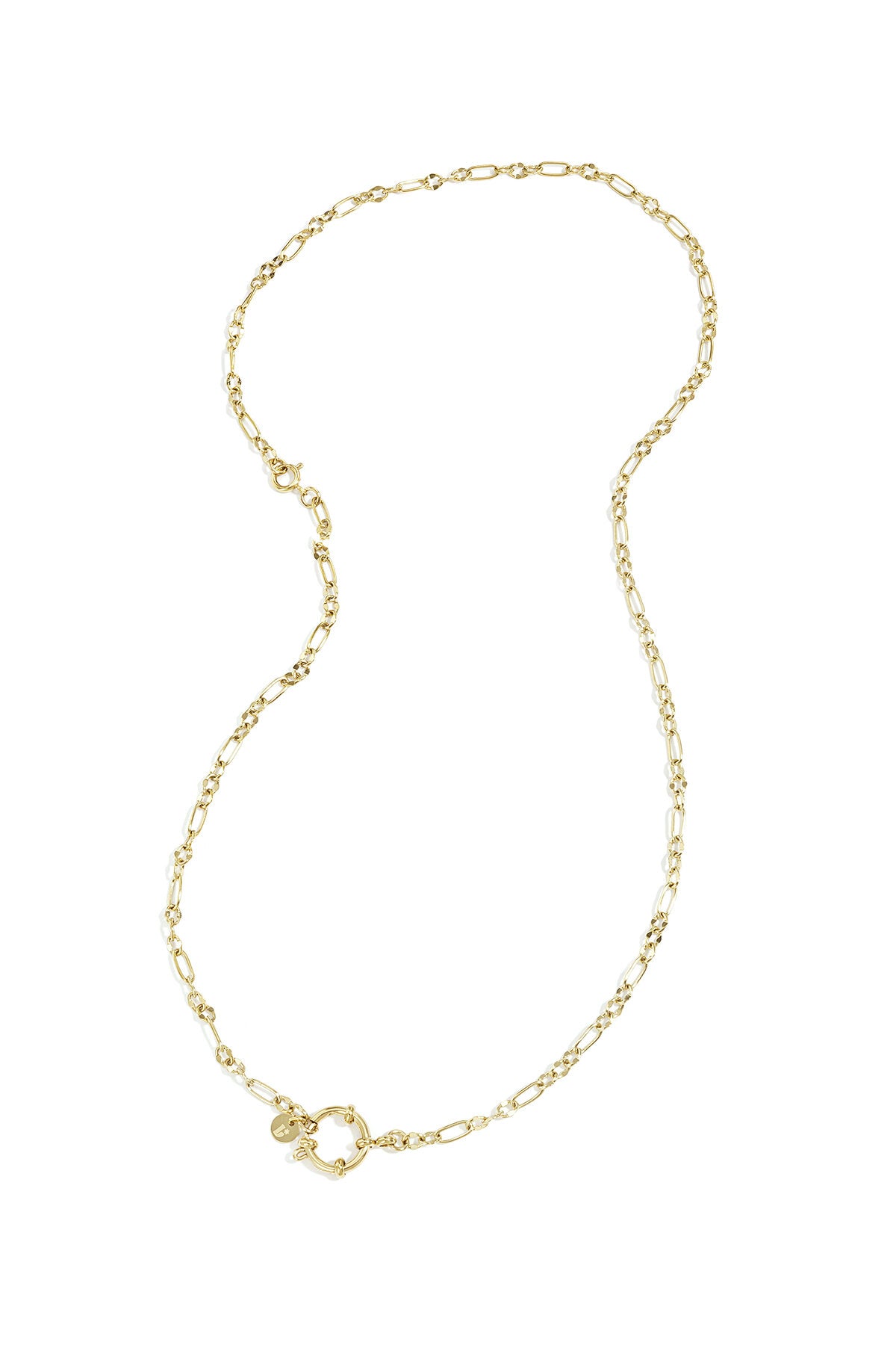 Elegant Gold Color Stainless Steel Chain Necklace for Women