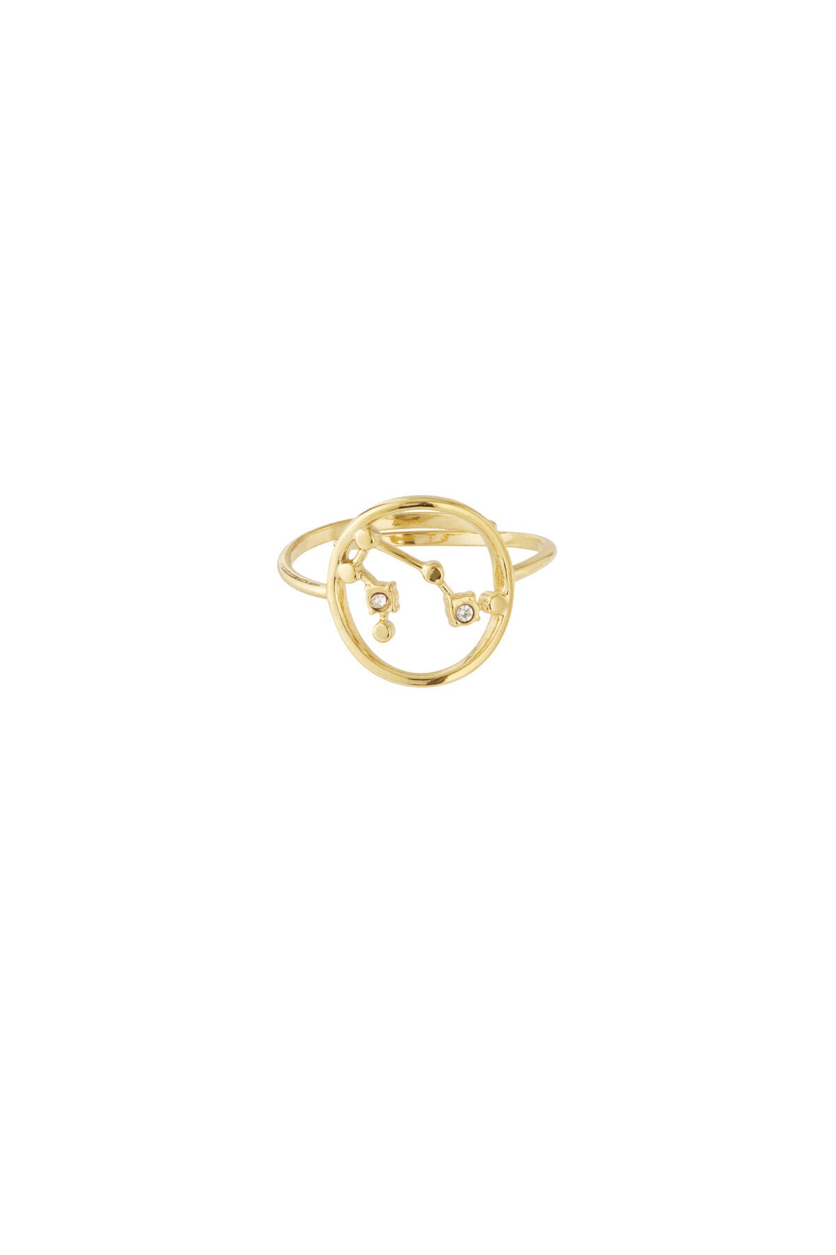 14K Gold Plated Zodiac Statement Ring for Women