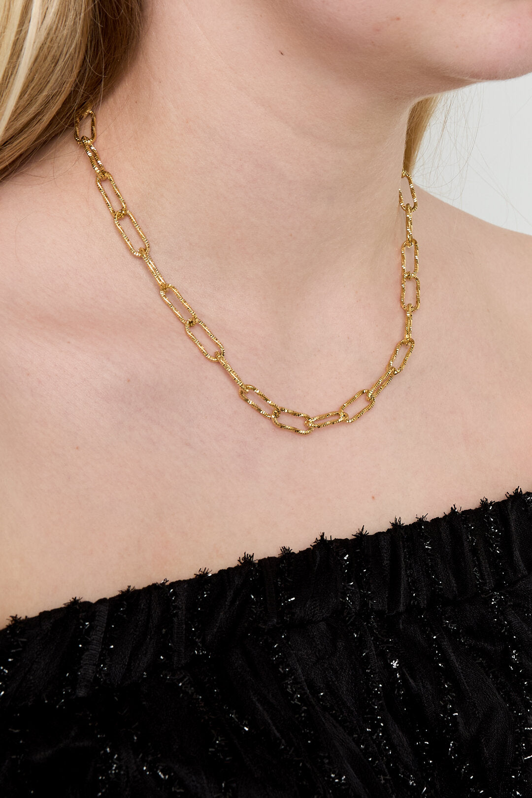 Elegant Stainless Steel Short Necklace