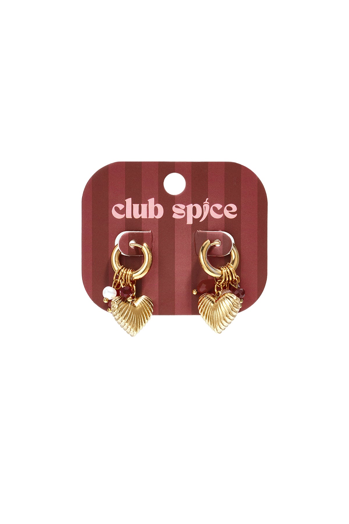 Stainless Steel Beads Earrings Heart Simple Daily Simple Series Women's jewelry
