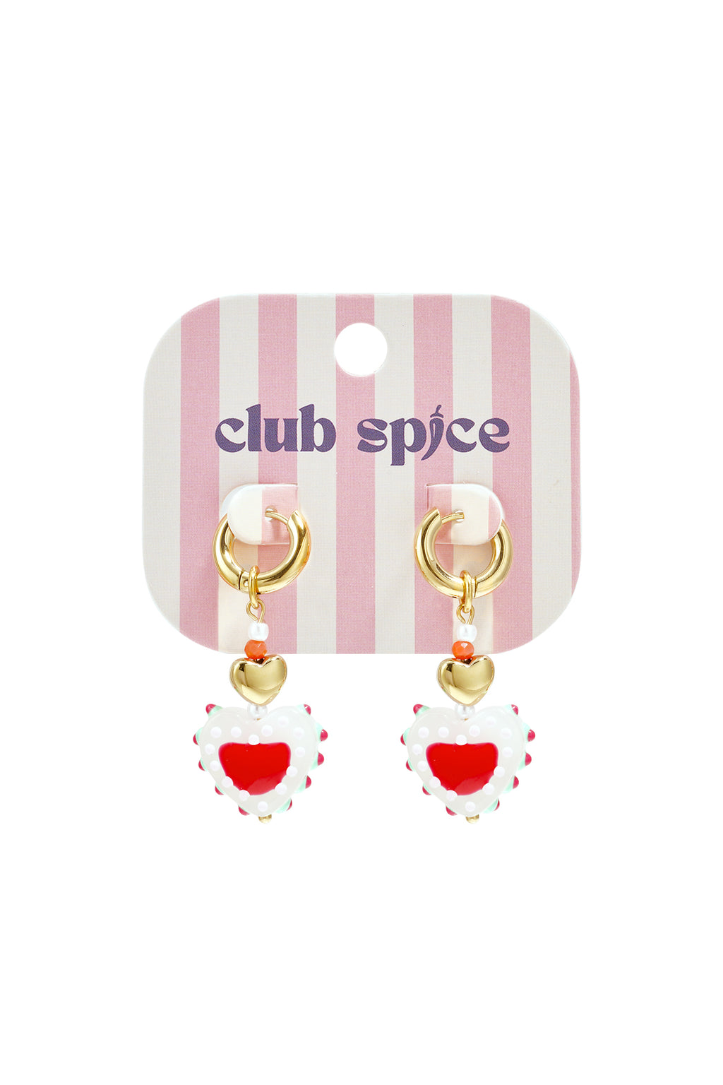 Stainless Steel Beads Earrings Heart Cute Daily Simple Series Women's jewelry