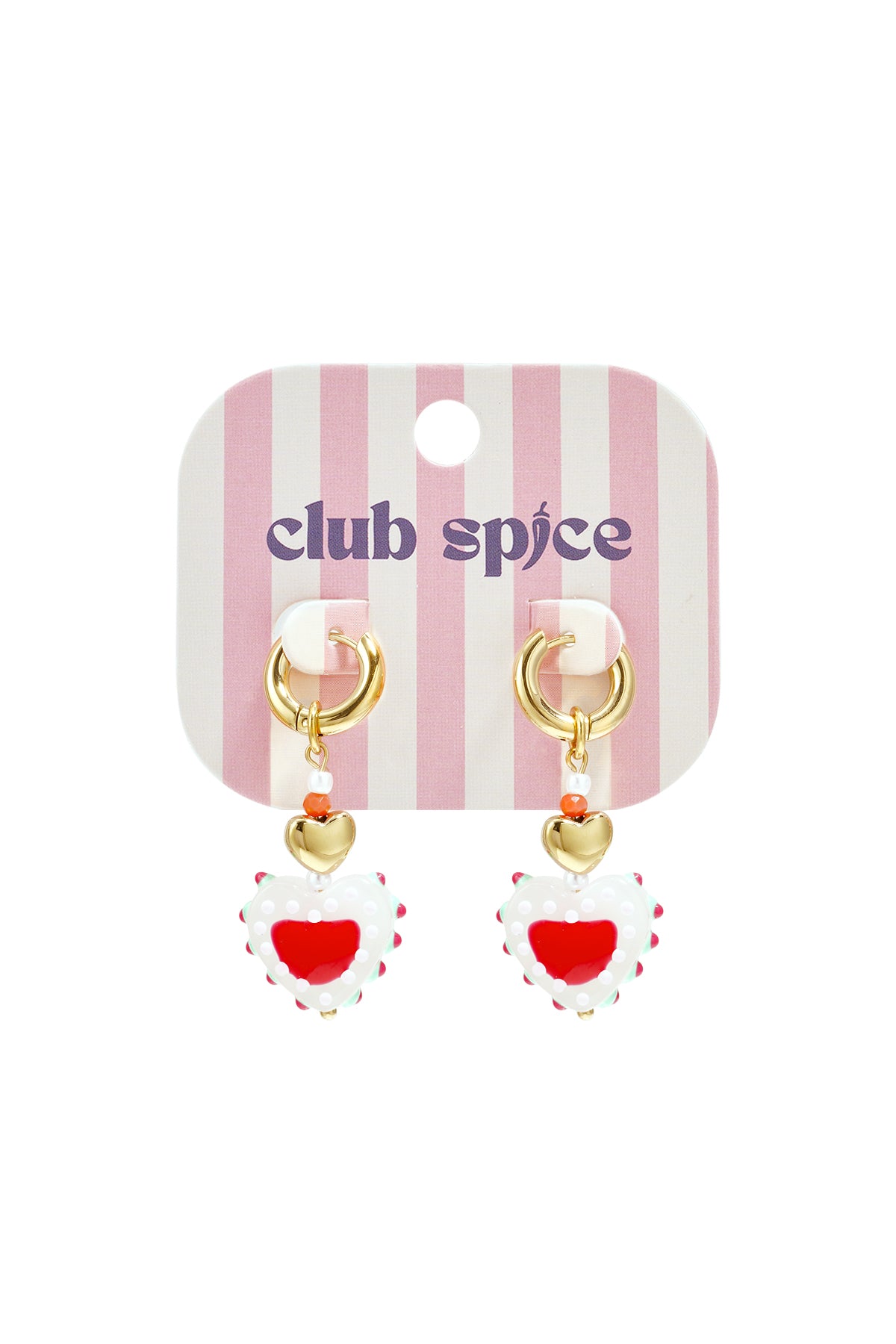 Stainless Steel Beads Earrings Heart Cute Daily Simple Series Women's jewelry