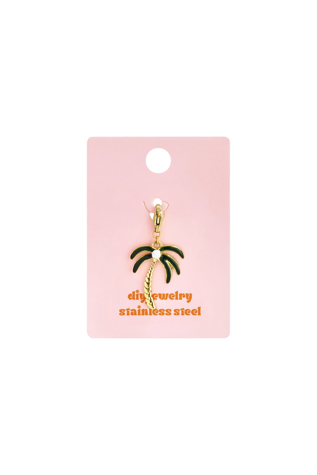 Palm tree jewelry charm DIY