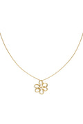 Stainless Steel Long Necklaces Flower Casual Daily Simple Series Women's jewelry