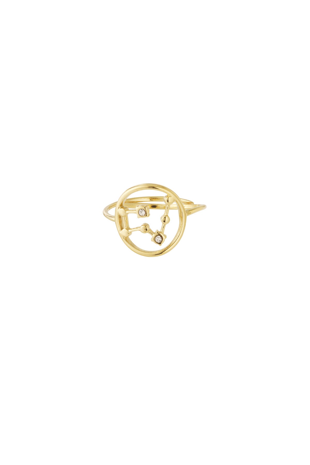 14K Gold Plated Zodiac Statement Ring for Women