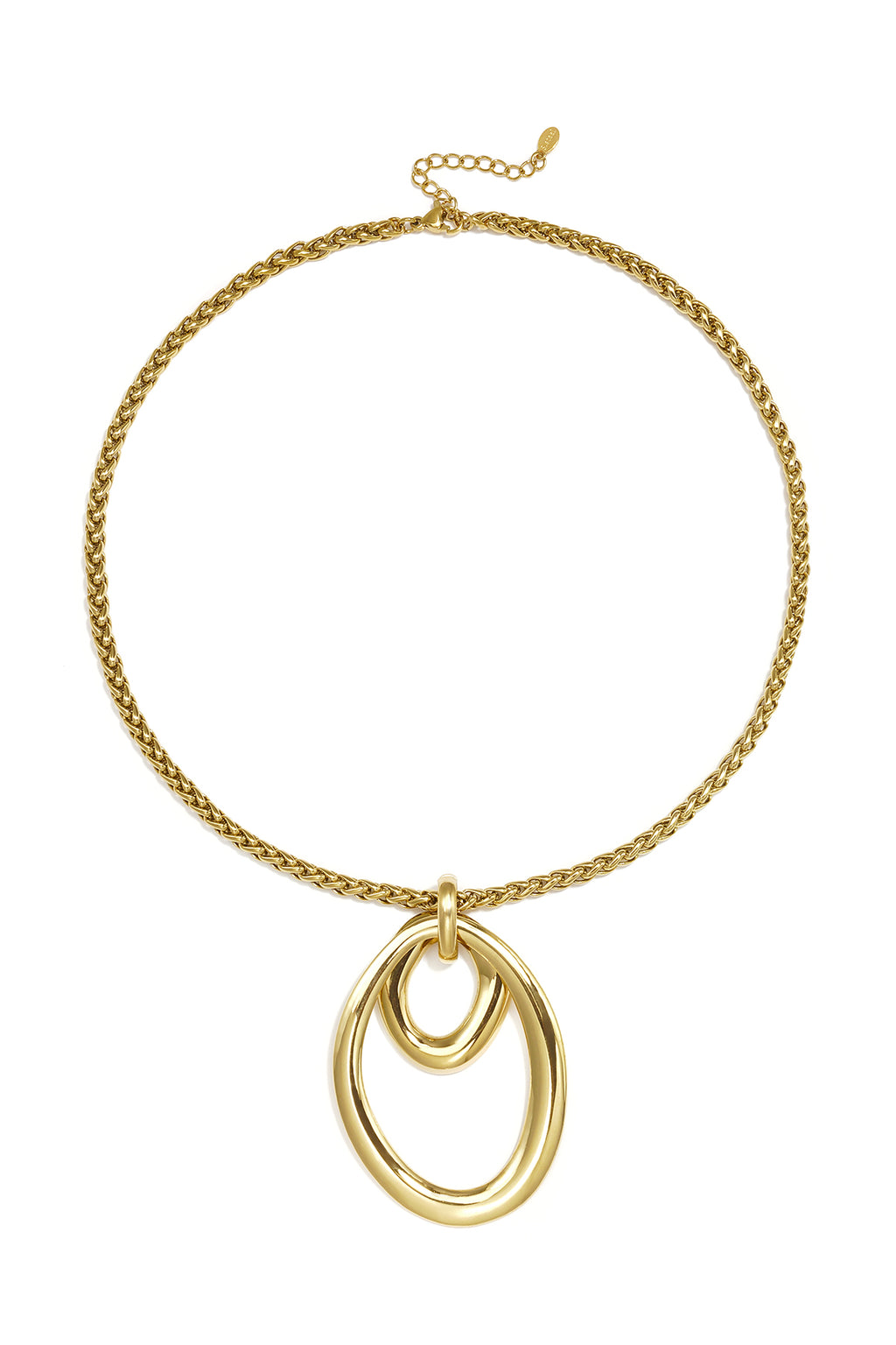 Stainless Steel Pendant necklaces Circle Casual Daily Simple Series Women's jewelry