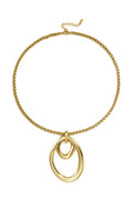 Stainless Steel Pendant necklaces Circle Casual Daily Simple Series Women's jewelry
