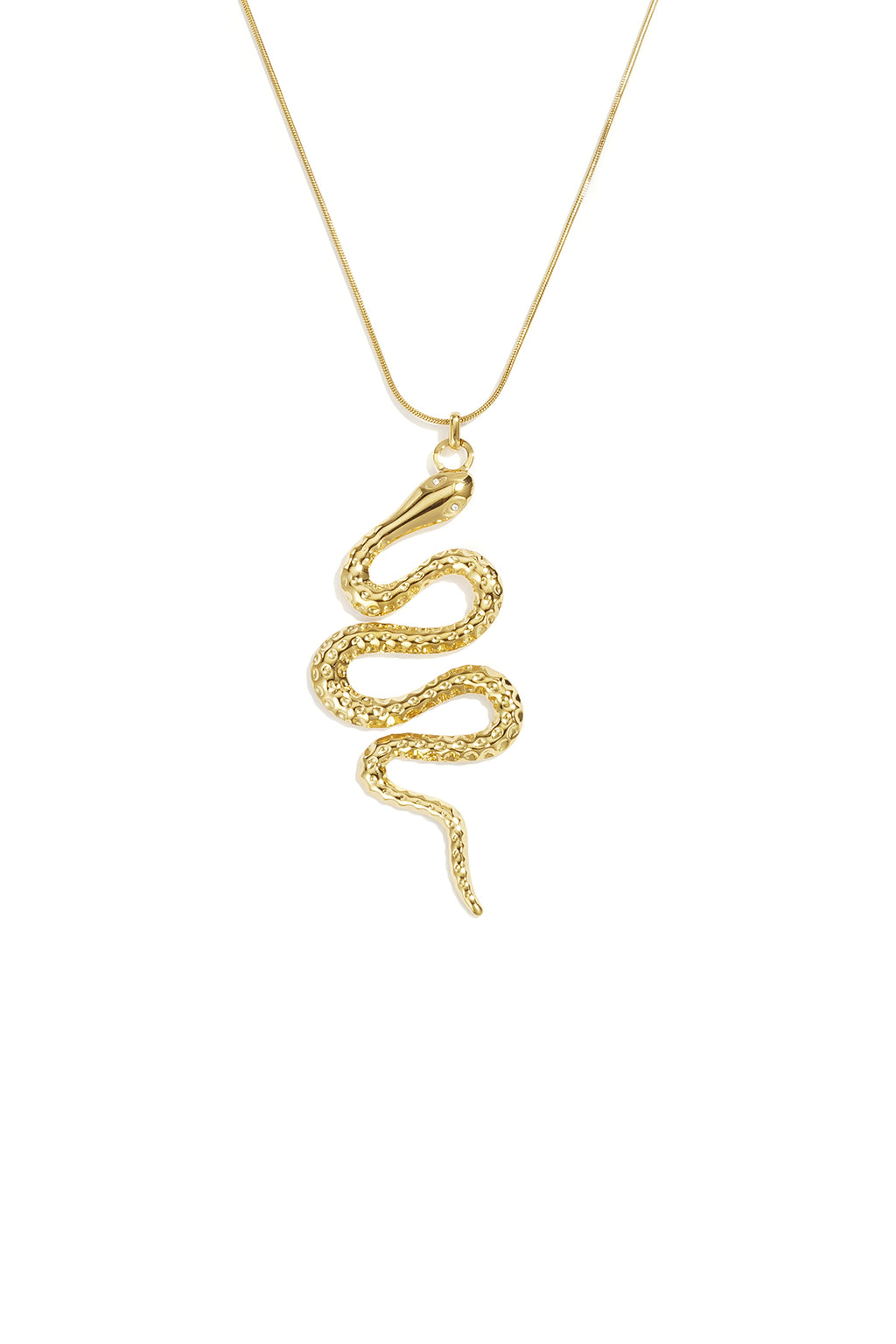 Stainless Steel Long Necklaces Snake Simple Daily Simple Series Women's jewelry