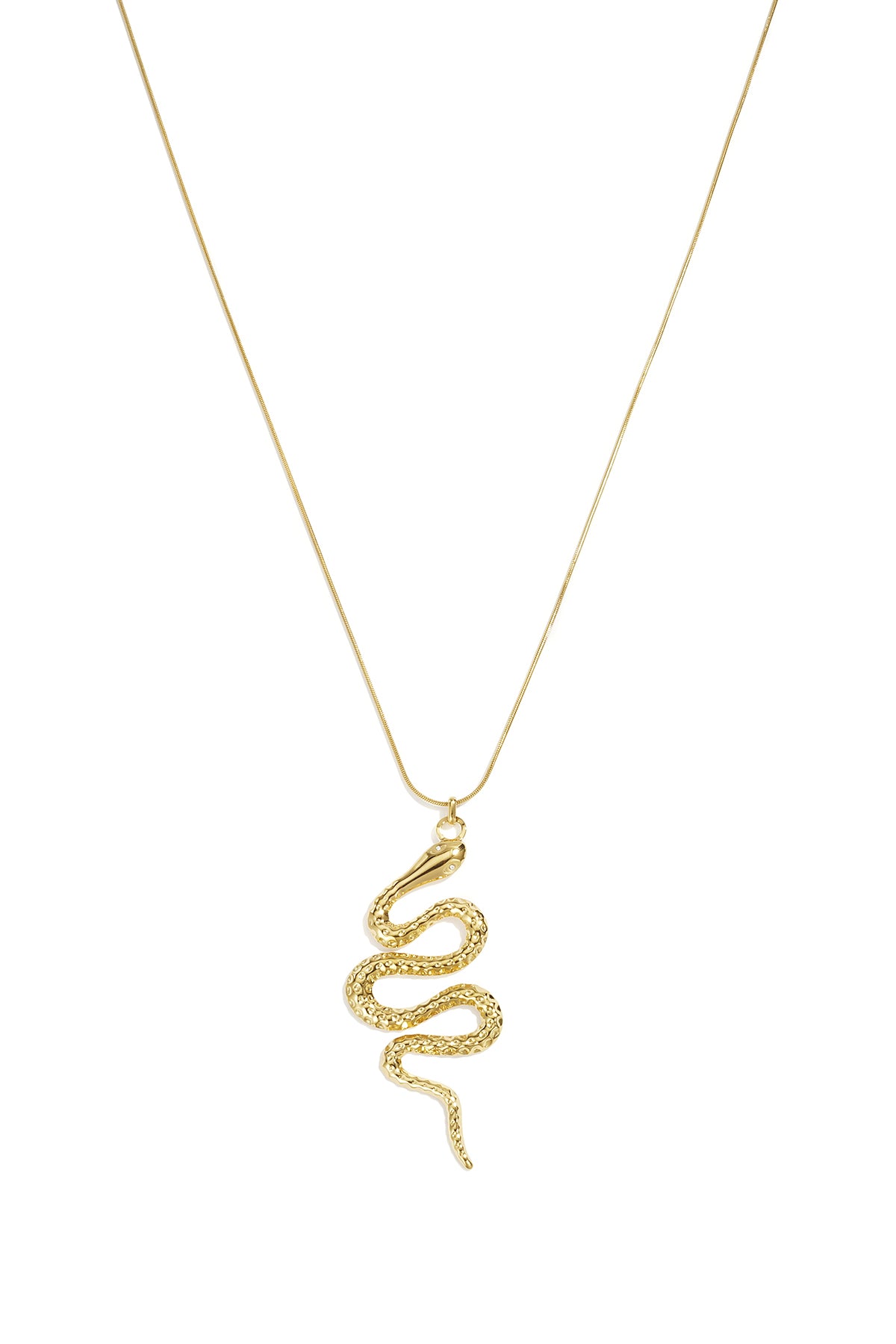 Stainless Steel Long Necklaces Snake Simple Daily Simple Series Women's jewelry