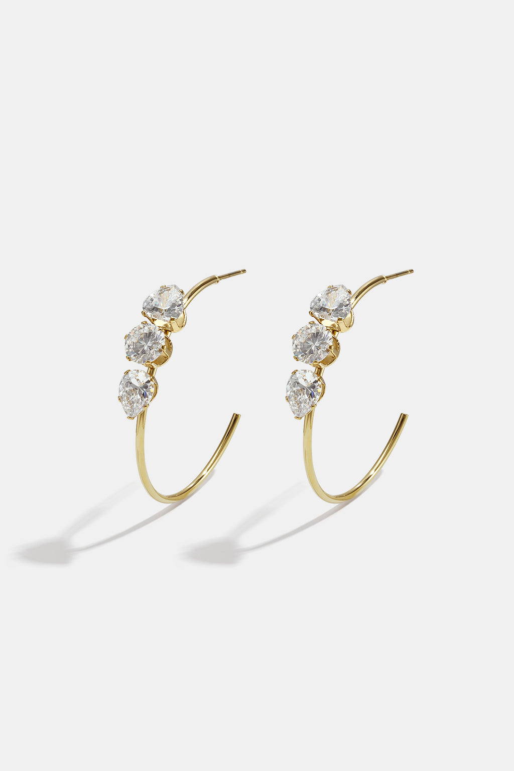 Stainless Steel Hoop Earrings Circle Simple Daily Simple Series Women's jewelry