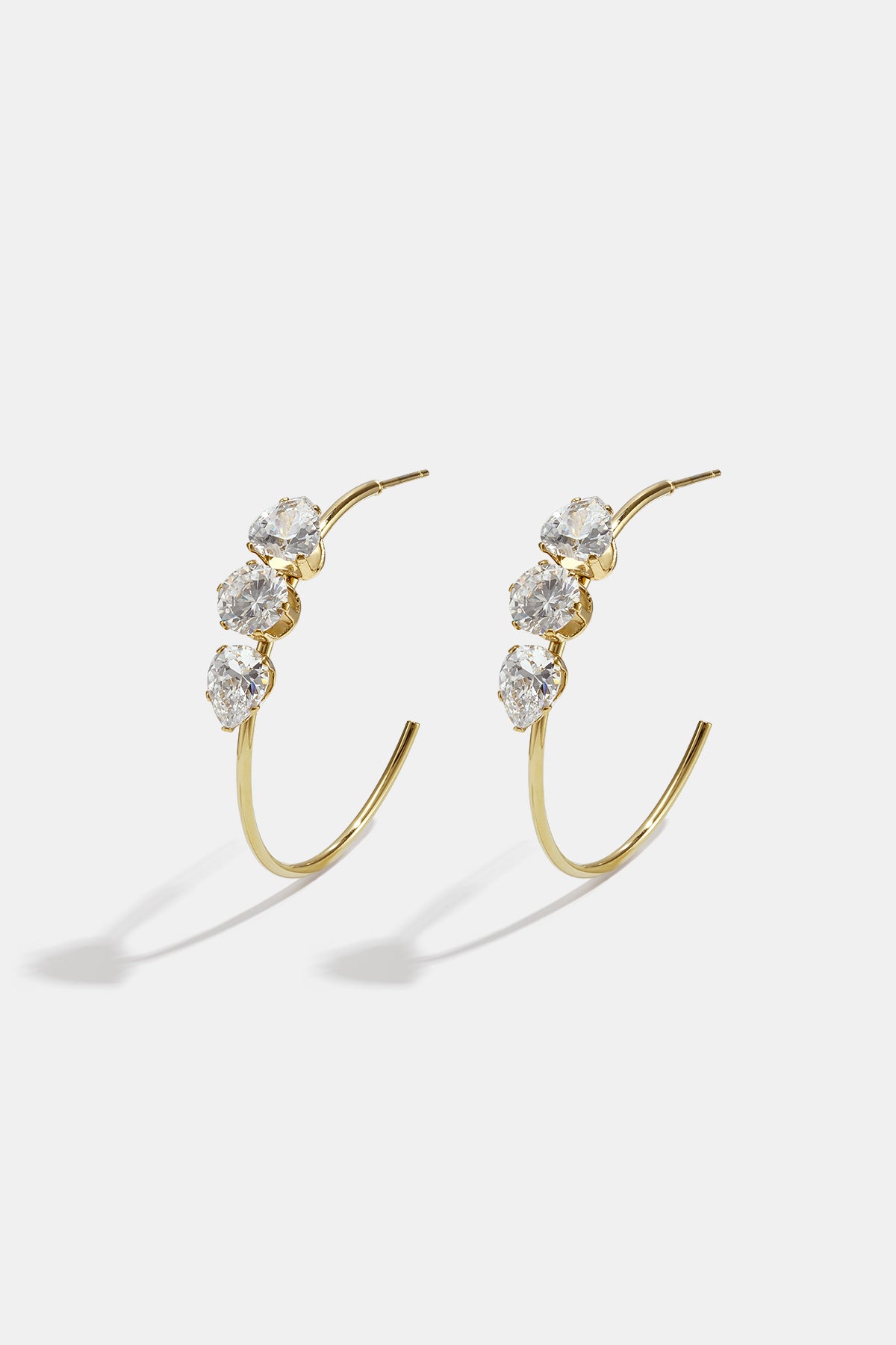 Stainless Steel Hoop Earrings Circle Simple Daily Simple Series Women's jewelry