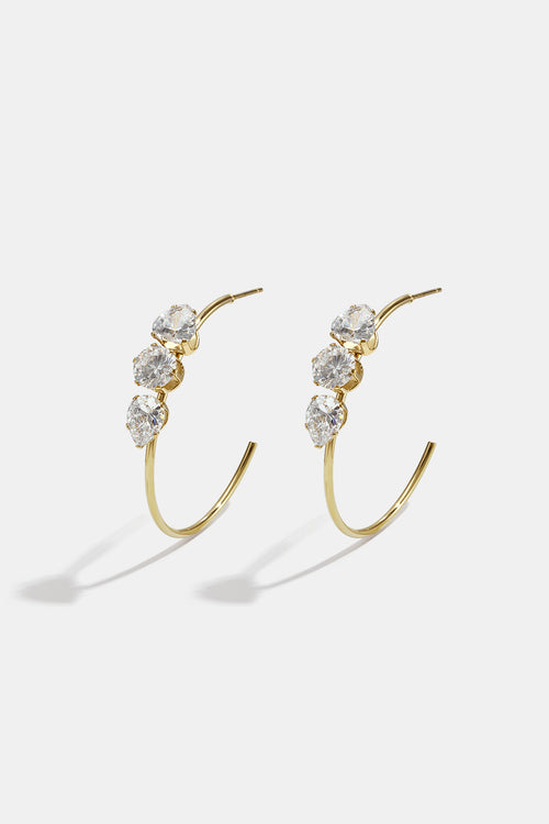 Stainless Steel Hoop Earrings Circle Simple Daily Simple Series Women's jewelry