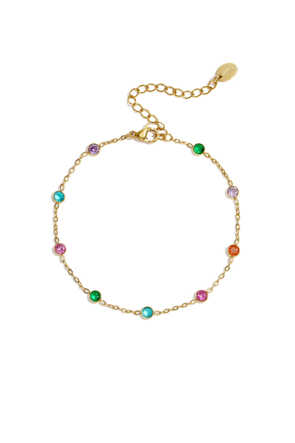 Stainless Steel Charm Bracelets Circle Simple Daily Simple Series Women's jewelry